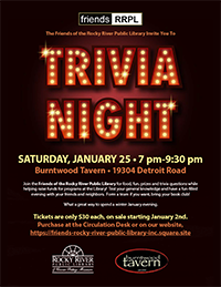 1/25 - Friends Trivia Night
